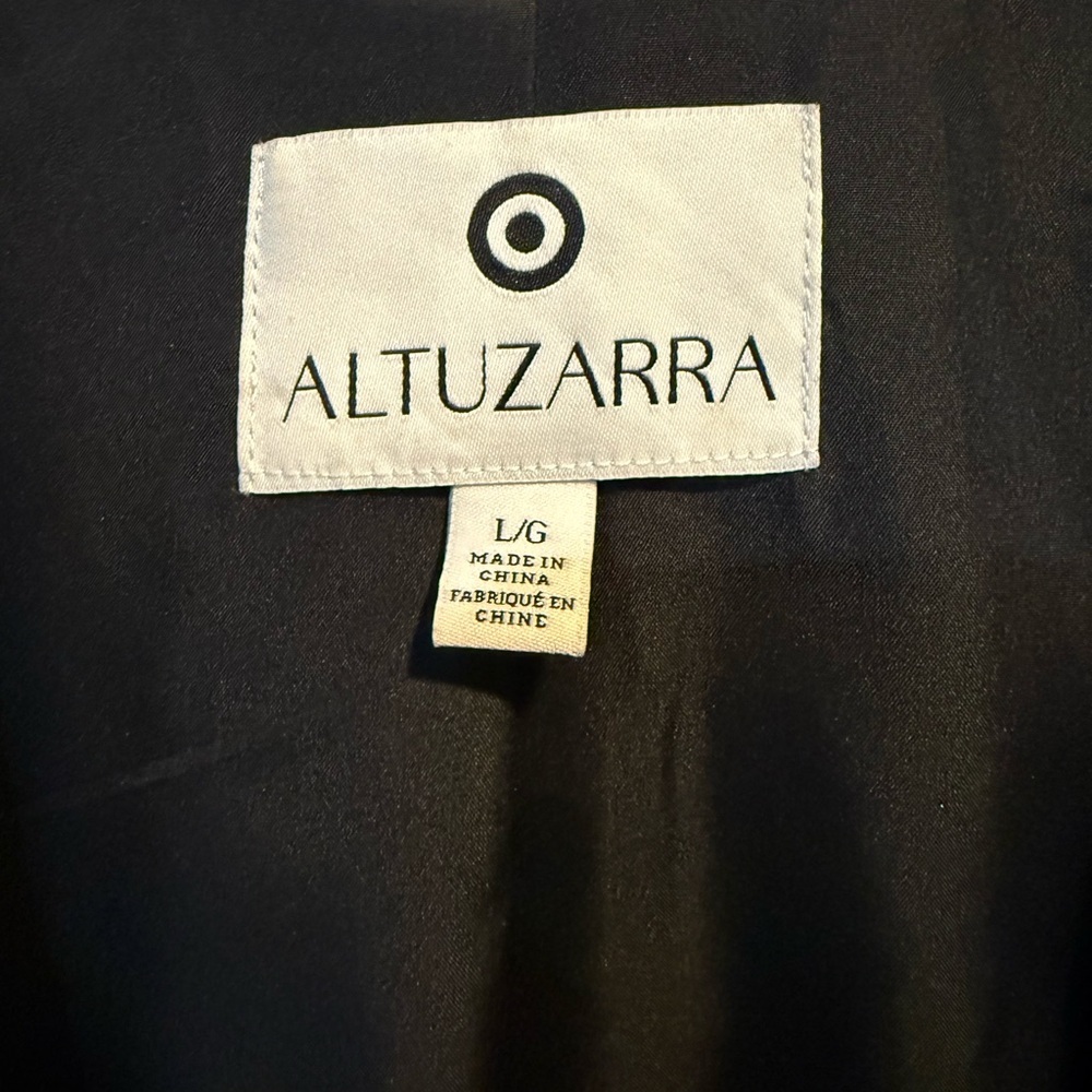 Altuzarra X Target Size Large Black Satin Brocade Peplum Blazer Tux Jacket NWOT - Picture 6 of 9